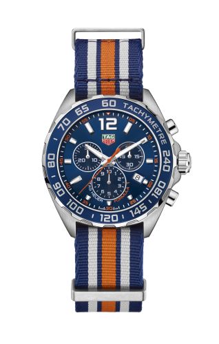 TAG Heuer Formula 1 Chronograph Quartz 43 Stainless Steel / Blue / Bracelet